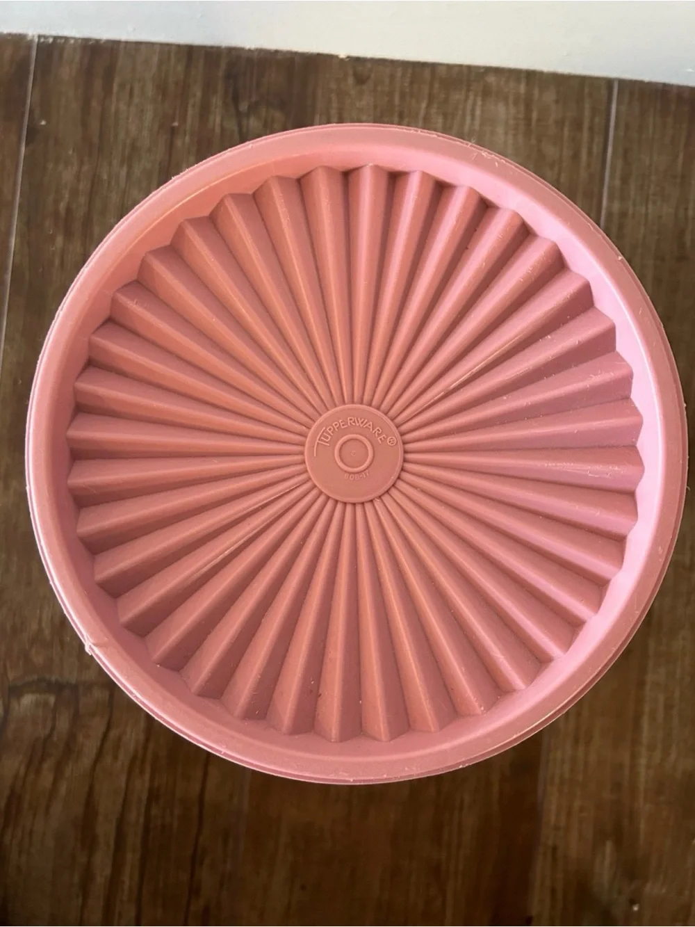 7” Dusty Rose Tupperware Storage Container with Lid